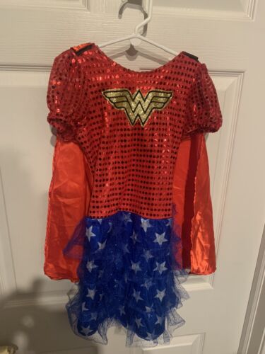 Rubies Wonder Woman Dress Girls Costume Size L 12/14 Justice League DC  Comics