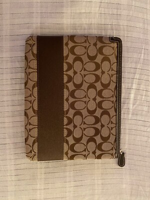 Coach Brown Authentic Print Tablet Ipad Sleeve Cover NWT Apple | eBay