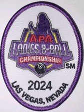 APA 2024 LADIES TEAM 8BALL CHAMPIONSHIP PATCH PATCHES AMERICAN POOLPLAYERS