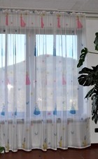 -269 - Kinderzimmer Gardine - Prinzessinnen - Gardinen Schals Vorhang