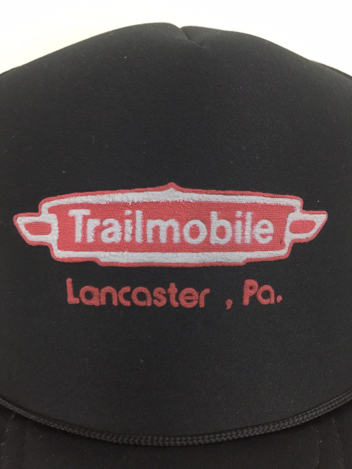 Vtg Trailmobile Hat Trailers Script Logo Mesh Foa… - image 2