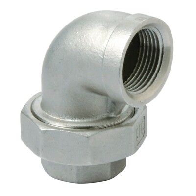 Edelstahl Fitting #96 Winkel Verschraubung 1 1/4'' 5/4'' V4A Gewindefitting