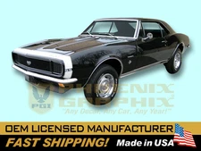 1967 1968 Chevrolet Camaro Rally Sport RS SS Super Sport Stencil & Stripes Kit