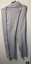 Nike Dri Fit Baseball Pants Boys Size XL Gray Blue Striped Stretch Waist