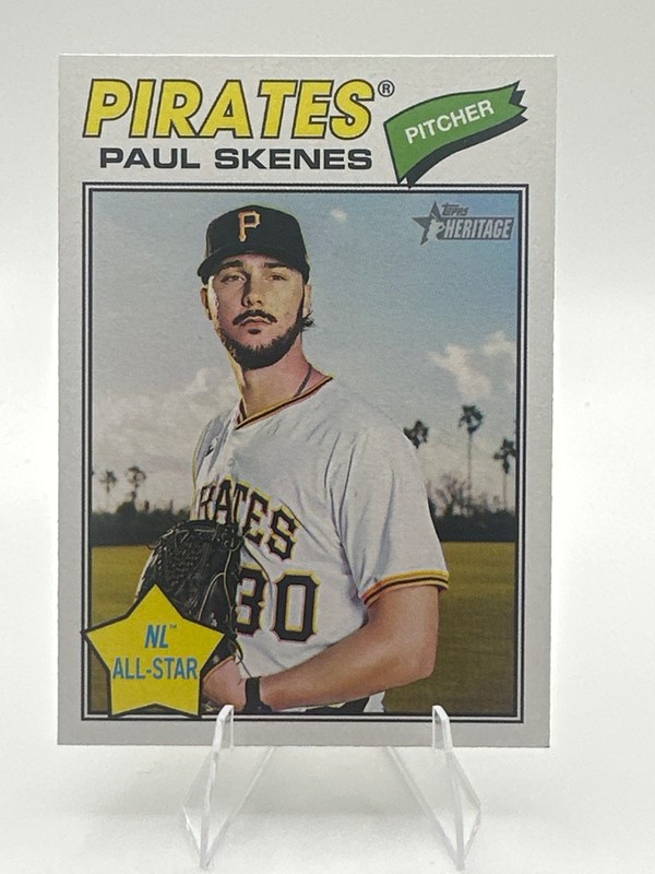 2026 Topps Heritage Paul Skenes All-Star Icon Variation SP #33 Pirates