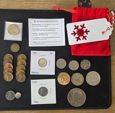 U.S. Coin Lot - Rare US Coins - Silver + Proof - Holiday Collector's Bag Xmas