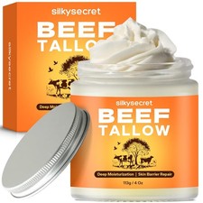 Beef Tallow for Skin 4 Oz , Face, Grass-Fed and...