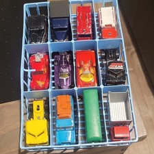 matchbox cars with display storage case
