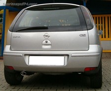 Ulter Sportauspuff Opel CORSA C 01- 95x65mm oval eingerollt gerade mit Absorber
