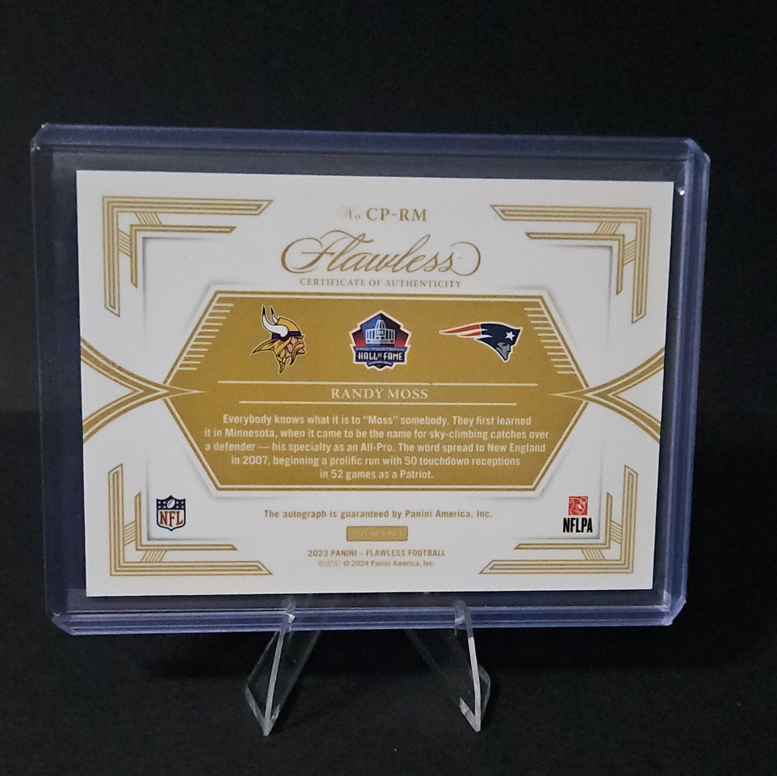 2025 FLAWLESS 🔥 RANDY MOSS 🔥 CAREER PROGRESSIONS AUTO /25 CP-RM ON CARD view 2