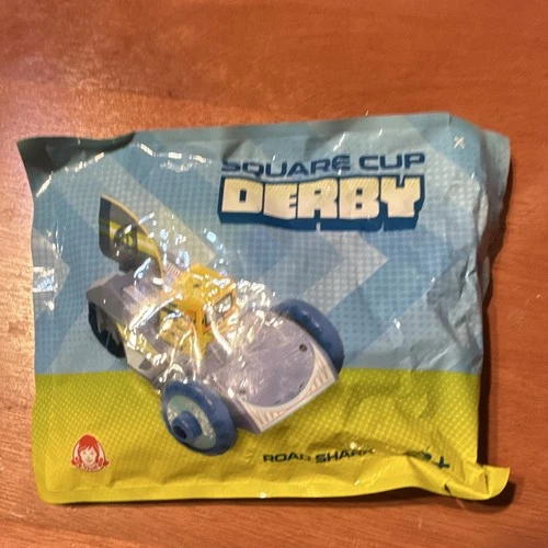 New Wendy’s Square Cup Derby Race Car  “ROAD SHARK” toy 3+