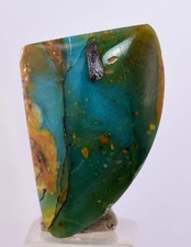 9.5carats BLUE OPAL CABOCHON Pendant Wrap Caribean Turquoise Color Peru B143