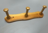 Hakenleiste 270Mm Holz Kiefer Lackiert 3 Haken Garderobenhaken