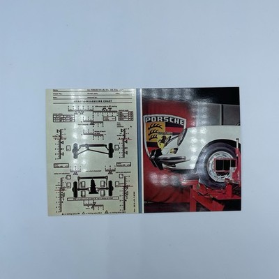 Vintage Original Porsche 356 Service Reminder Post Postcard Collector Card Check