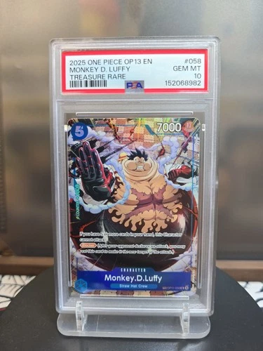 Monkey.D.Luffy - OP11-058 (TR) Carrying On His Will Foil (OP-11) - PSA 10