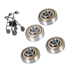 4 pcs Walker Wheel Bearing, Wheelchair Bearings, Universal Wheel Bearings for...