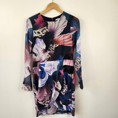 NEW  Cooper St floral knee length dress. Sheer Long Sleeve Size 10 Work Dress