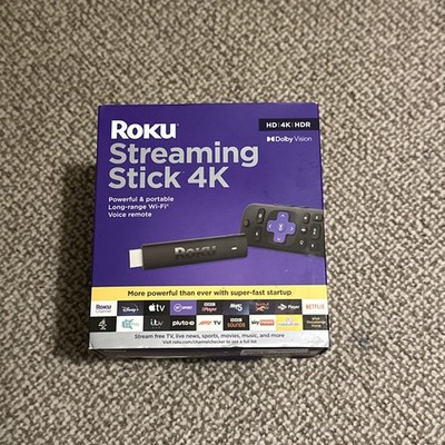 Roku Streaming Stick + Smart Box Netflix BBC iPlayer - Schwarz Neu