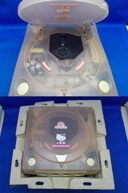 SEGA Dreamcast Hello Kitty Pink Console Set HKT-3000 Tested 1999 with Box USED