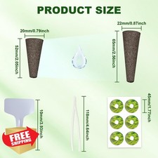 109 Pack Hydroponic Pods and Grow Sponges for Aerogarden Kit 0.26 per gallon