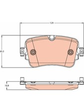 TRW Brake Pads fits Audi A8 4.0 4N8,4N2 S8 Mild Hybrid quattro (GDB2131)
