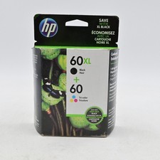 HP 60XL Black 60 Tri-color Ink Cartridge Combo Pack Original HP Expired 2017