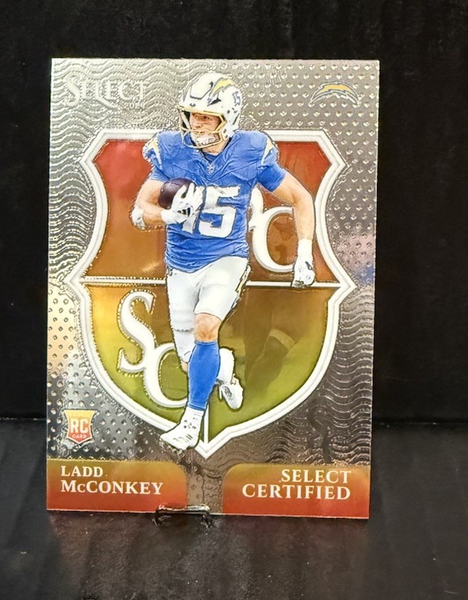 2024 Panini Select - Select Certified Rookies Ladd McConkey Silver R/C