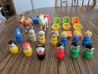 Fisher Price VINTAGE Little People Misc. Lot Of 26 PCS.
