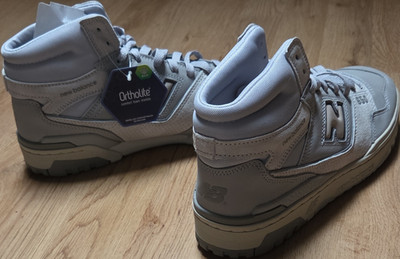 New Balance 650 High Top Sneaker Grau Leder Ortholite Größe 42