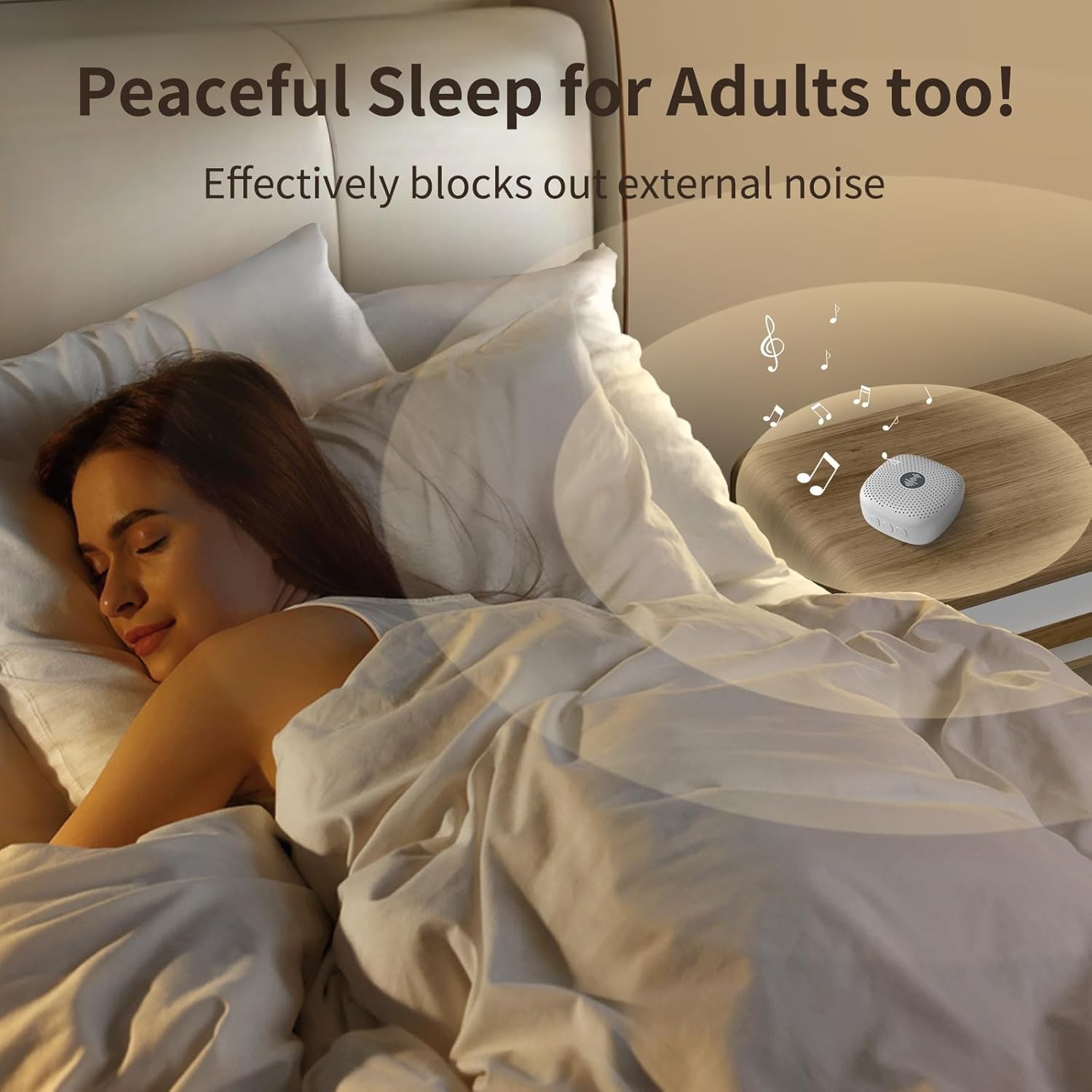 Sound Machine White Noise Rain Ocean Soothing Sounds Therapy Relax Sleep Music