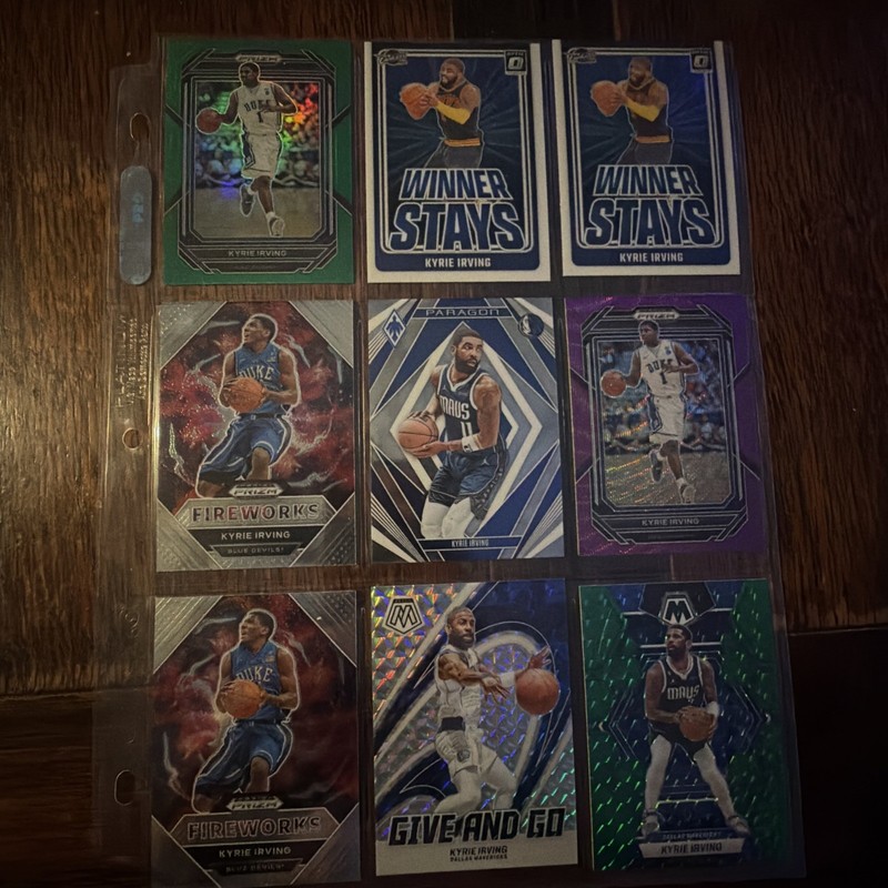 KYRIE IRVING BASKETBALL Card Lot  W/ Inserts & Parallels 40 Different Cards
