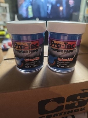 2 Pro-Tec Powder Paint Jigs & Lures High Gloss/Hard/Durable 2oz. Blue