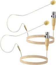 TOODOO in Ear Back Electric Microphone Mini XLR Mic Over The Beige