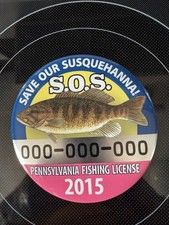 Pennsylvania Fishing License 2015 6 Display Button