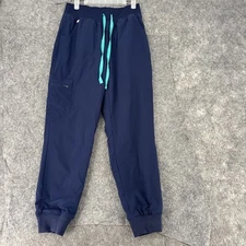 Figs Pants Women's Small Zamora Freex Lined Jogger Blue Scrubs