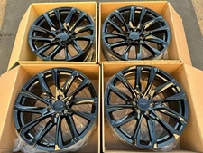 2026 22" Black Set of 4 Wheels Chevy Silverado Tahoe Suburban GMC Sierra Yukon