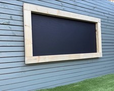 Handmade Wooden Outdoor Chalkboard: Large Garden Blackboard, 60x120cm