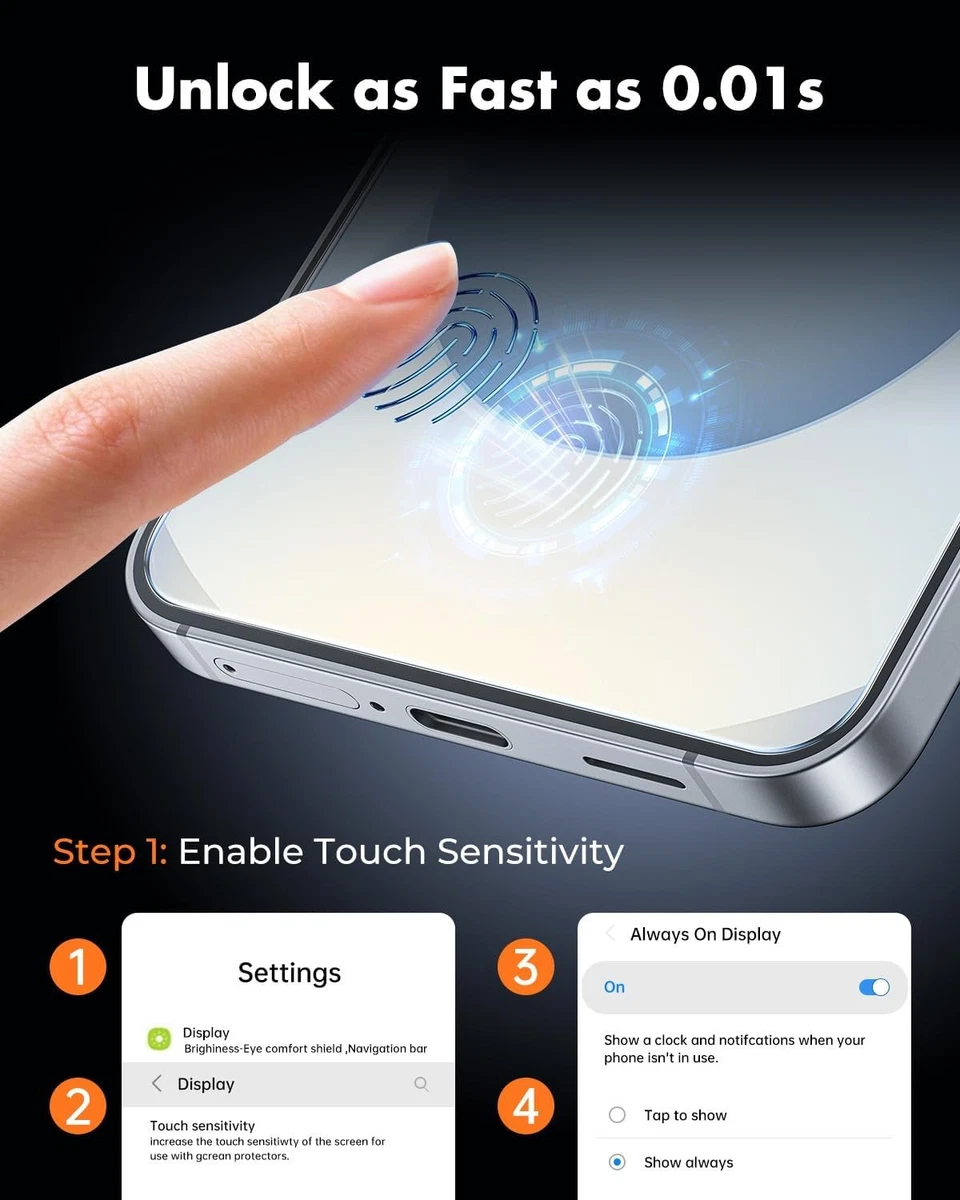 2x For Samsung Galaxy S23 S24 S25 S26 Plus Ultra Tempered Glass Screen Protector