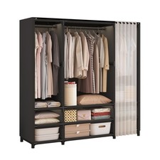 Modern Style Fabric Wardrobe Closet Multi Layer Bedroom Storage Organizer