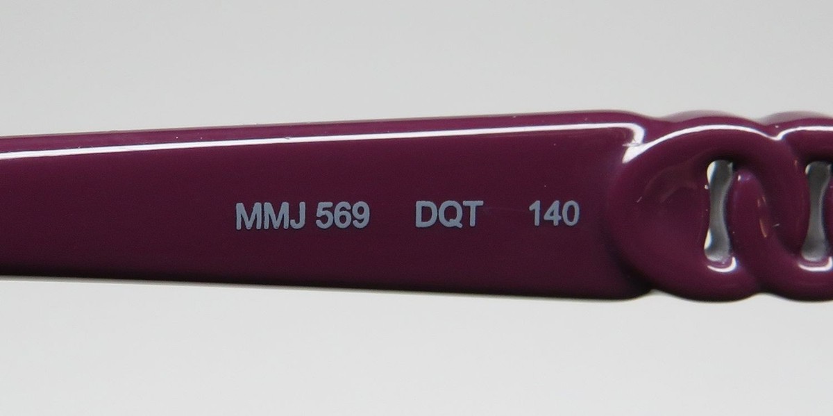 NEW MARC JACOBS 569 EYEWEAR PURPLE FULL-RIM DQT WOMENS