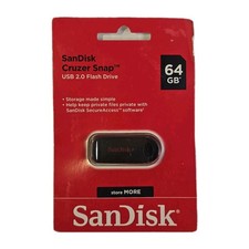 SanDisk Cruzer Snap 64GB Flash Drive USB 2.0 