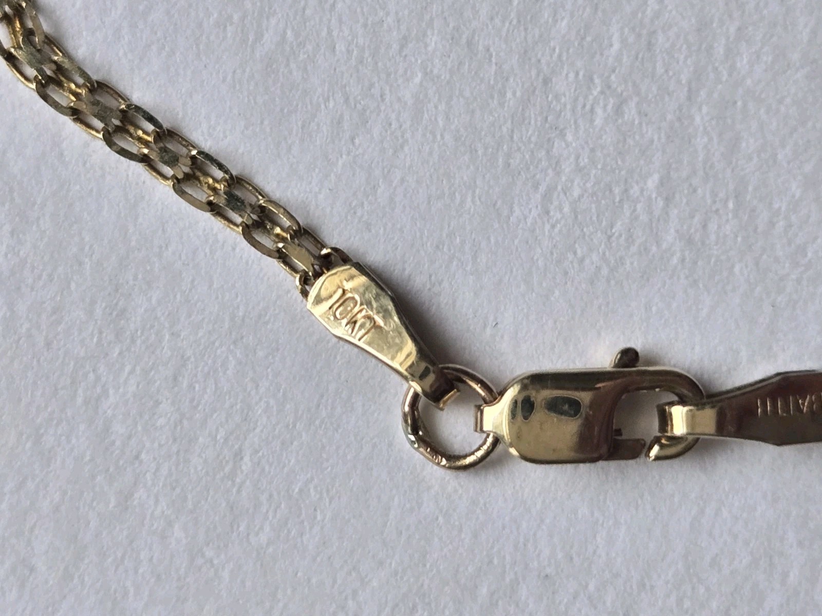 10K Solid Gold Iolite Station Double Link Bracele… - image 8