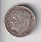 1956-D ROOSEVELT DIME 10¢ DENVER 90% SILVER COIN UNITED STATES MINT