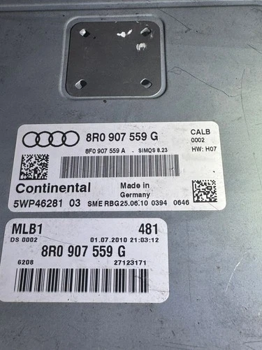 Continental ECU 8R0907559G Simos 8.23 H07 CALB 5WP46281 03 Audi VW Unit
