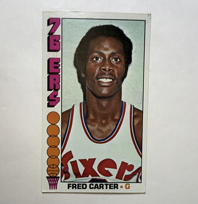 Topps 1976-77 Fred Carter Philadelphia 76ers #111 Base Set NBA Card