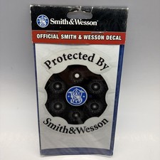 Protected By Smith Wesson Truck Car Window Decal Sticker Free Ship