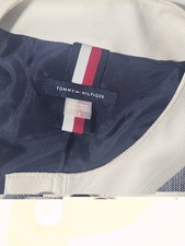 Tommy Hilfiger Women s Blue White Button Jacket Pockets Lined Short 12