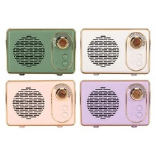 Retro Bluetooth 5.0 Speaker Classic Mini Bluetooth Speaker Supports TF/AUX/USB P