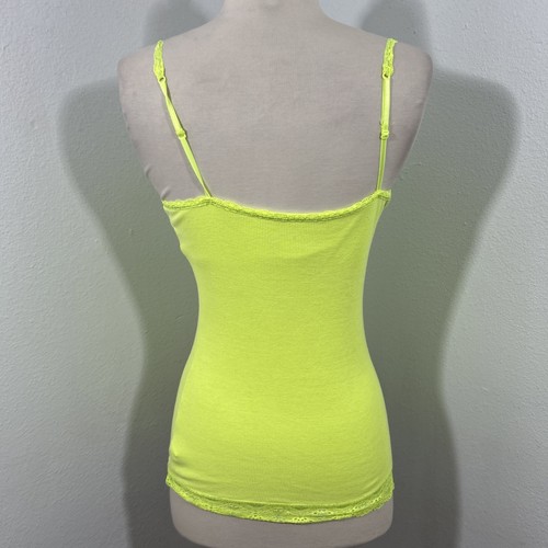 Justice Tank Top Youth 14 Lime Lace Trim Bella Swan Y2K 90s - Picture 3 of 8