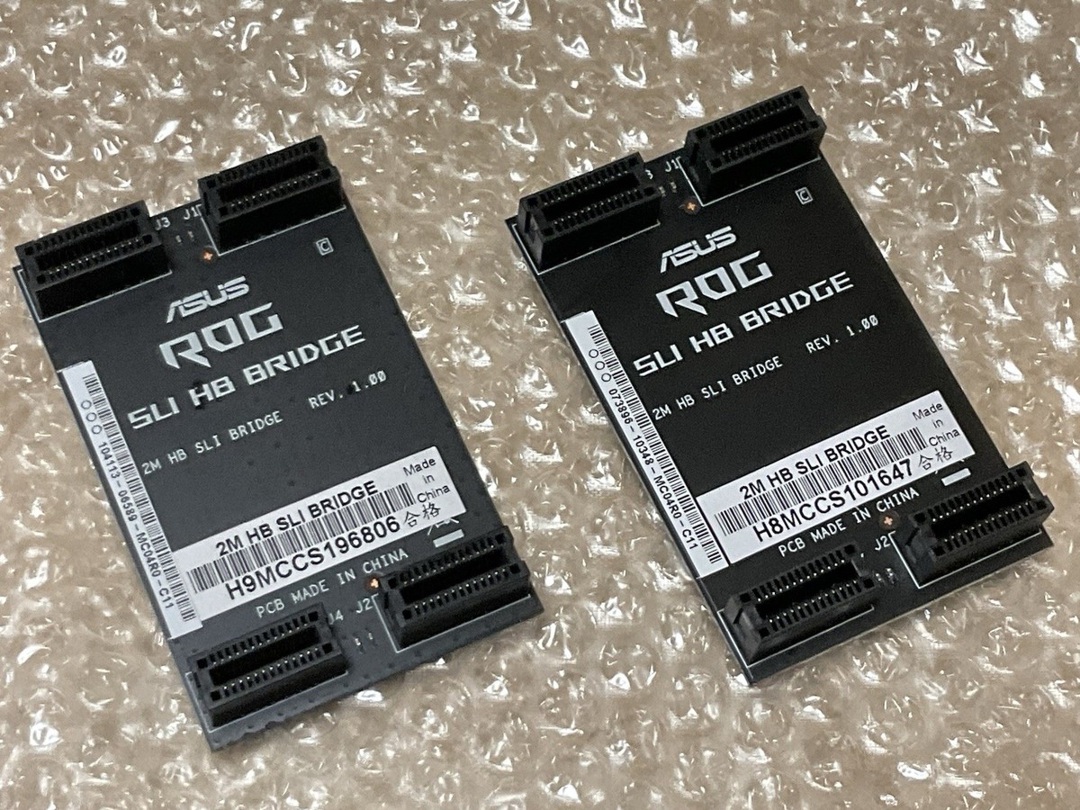 2 PACK ASUS ROG SLI HB NVIDIA Bridge | eBay